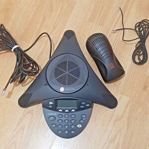 Polycom SoundStation 2 Non-Expandable Conference Phone with Wall Module